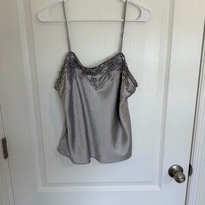mac & jac Gray Embroidered Camisole
